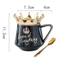 Queen of Everything Queen Crown Design Mug With Crown Lid