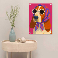 Cool Doggy Acrylic Wall Decor — Premium Glossy HD Wall Art Frame
