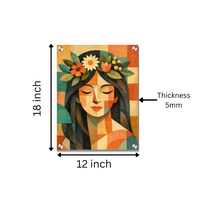 Boho Goddess Acrylic Wall Decor — Premium Glossy HD Art Frame