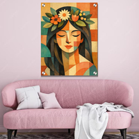 Boho Goddess Acrylic Wall Decor — Premium Glossy HD Art Frame