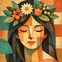 Boho Goddess Acrylic Wall Decor — Premium Glossy HD Art Frame