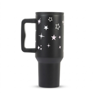Star & Sparkle Tumbler — Leakproof & Insulated ( Black )
