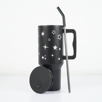 Star & Sparkle Tumbler — Leakproof & Insulated ( Black )