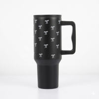 Mini Bow Tumbler  — Leakproof & Insulated (Black)