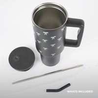 Mini Bow Tumbler  — Leakproof & Insulated (Black)