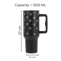 Mini Bow Tumbler  — Leakproof & Insulated (Black)