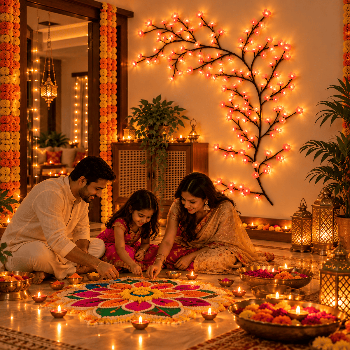 MEMORIES INSITE® BRANCH LIGHT CHERRY BLOSSOM TREE BRANCH LIGHTING