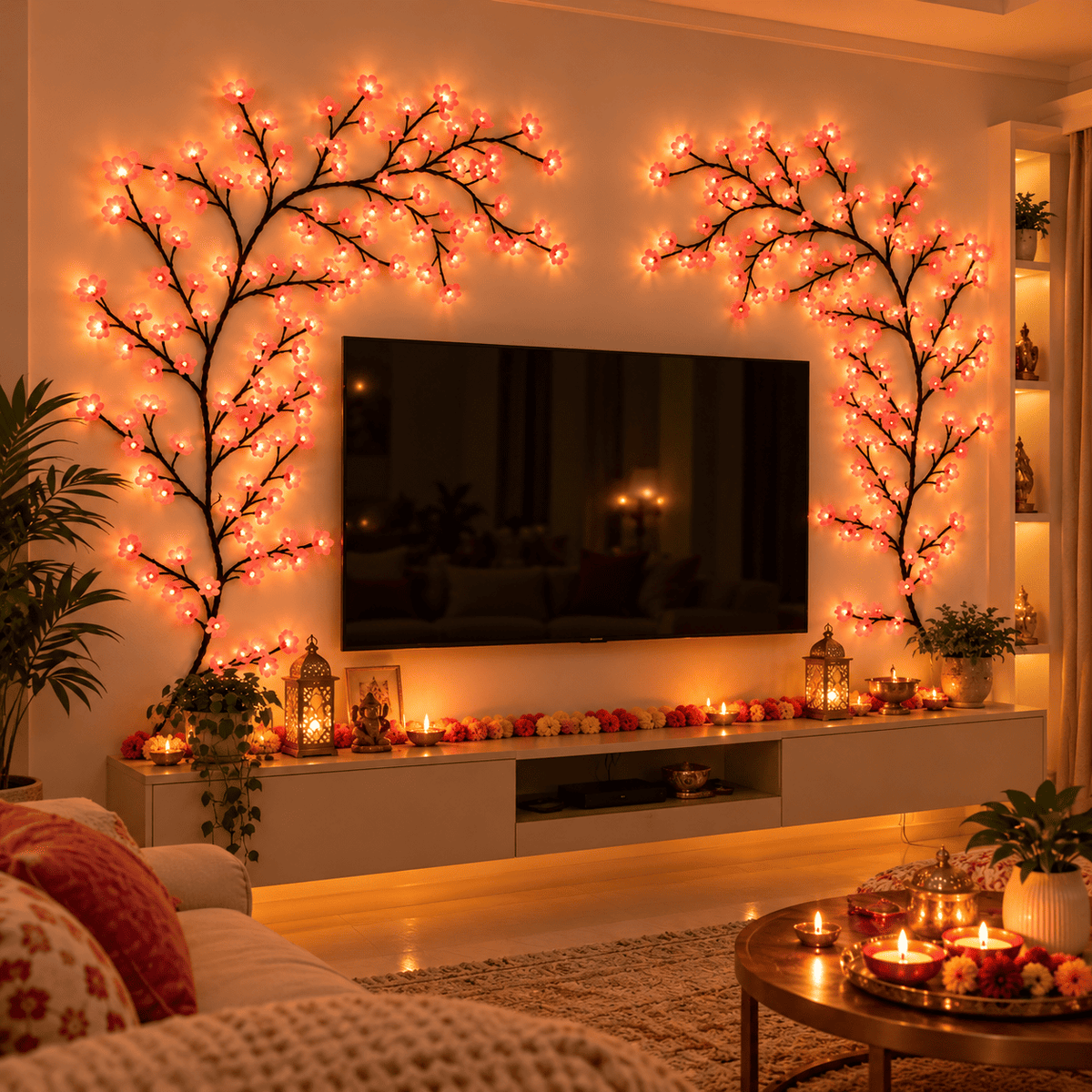 MEMORIES INSITE® BRANCH LIGHT CHERRY BLOSSOM TREE BRANCH LIGHTING