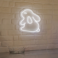 Cute Bunny Neon LED Light – Playful Wall Décor for Bedrooms & Kids’ Rooms