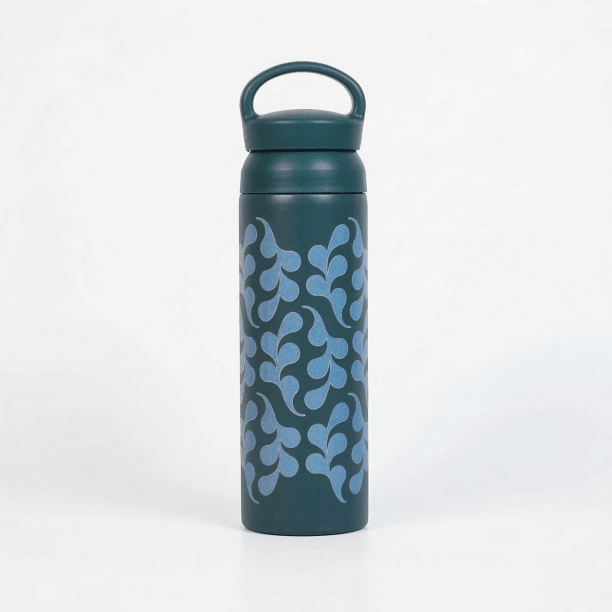 Teal Abstract Pattern Stainless Steel Insulated Tumbler - Memories Insite