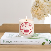Be Mine Cupcake Scented Candle in Glass Jar | Cute Valentine Gift & Romantic Décor