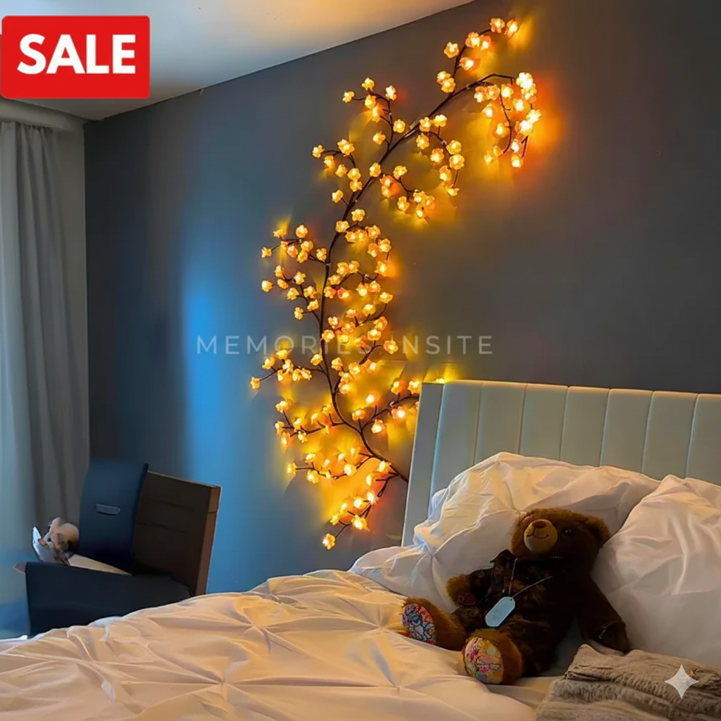 MEMORIES INSITE® BRANCHLIGHT YELLOW CHERRY BLOSSOM TREE BRANCH LIGHTING