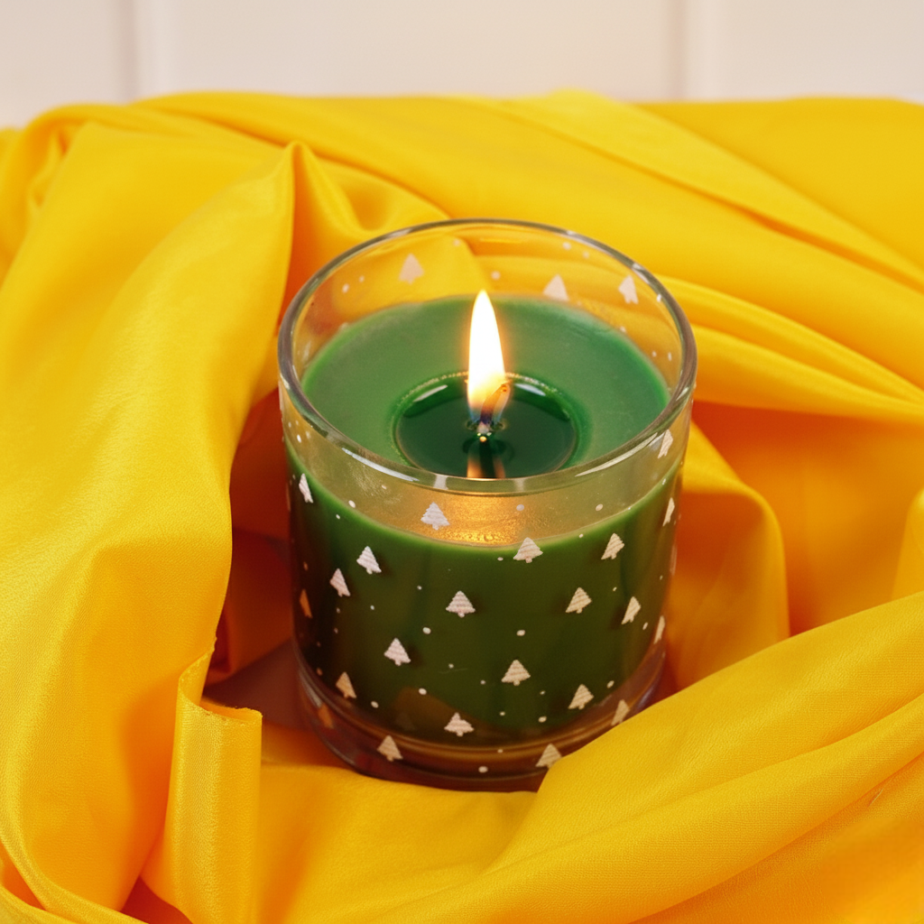 Set-3 Christmas Tree Scented Glass Candles