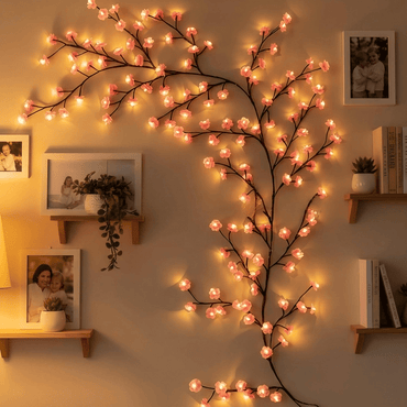 MEMORIES INSITE® BRANCH LIGHT CHERRY BLOSSOM TREE BRANCH LIGHTING - Memories InsitePINK - CHERRY BLOSSOM TREE BRANCH LIGHT 6 FEET