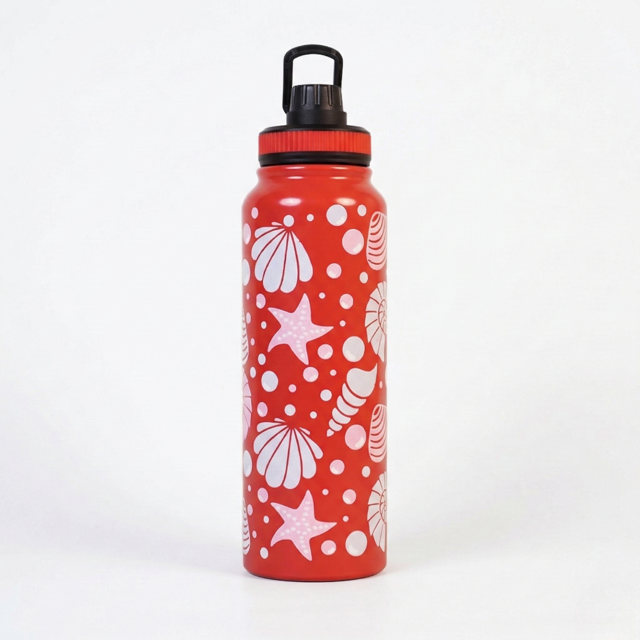 Ocean Shell Print Stainless Steel Water Bottle