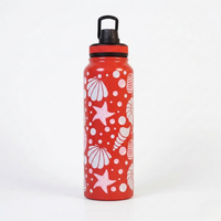 Ocean Shell Print Stainless Steel Water Bottle