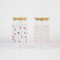 Set-2 Cute Reusable Water Glass