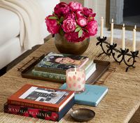 Strawberry Bliss Scented Candle in Glass Jar