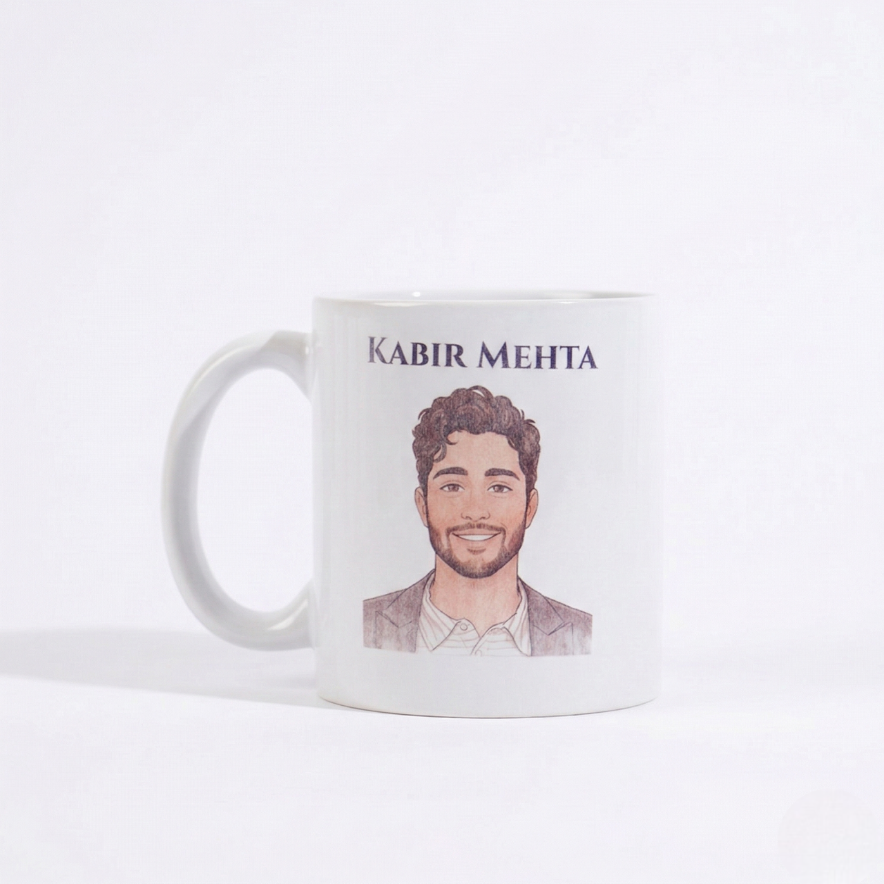 Sketch Face Print Personalized Mug