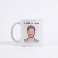 Sketch Face Print Personalized Mug