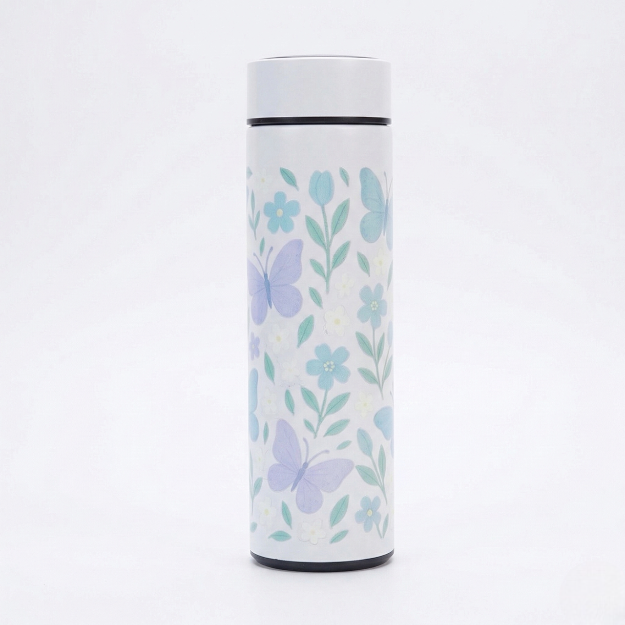 Butterfly Print Stainless Steel Water Bottle