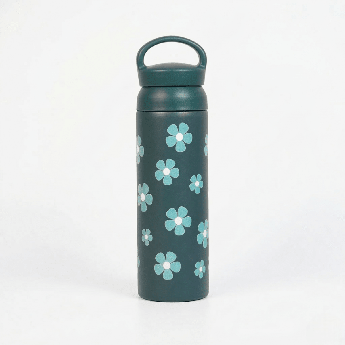 Teal Floral Stainless Steel Insulated Tumbler - Memories Insite