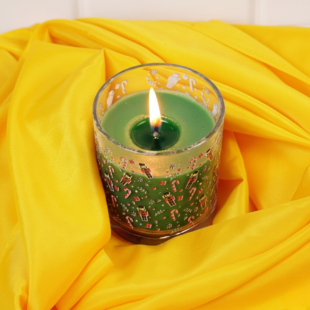 Set-3 Christmas Nutcracker Scented Glass Candles