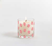 Strawberry Bliss Scented Candle in Glass Jar