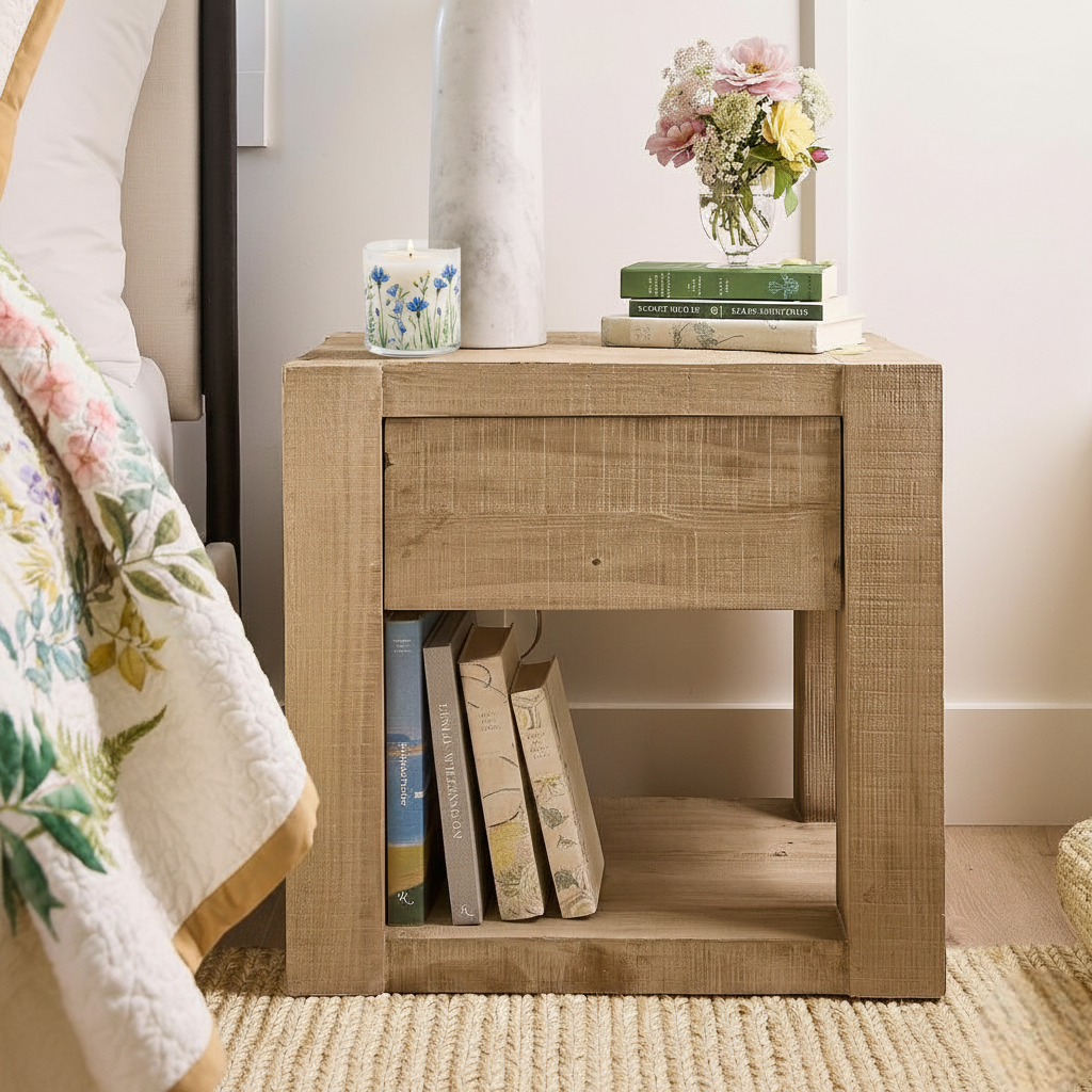 Blue Wildflower Scented Candle in Glass Jar | Calming Floral Aroma & Elegant Home Décor