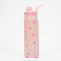 Floral rose Design Stainless Steel Bottle