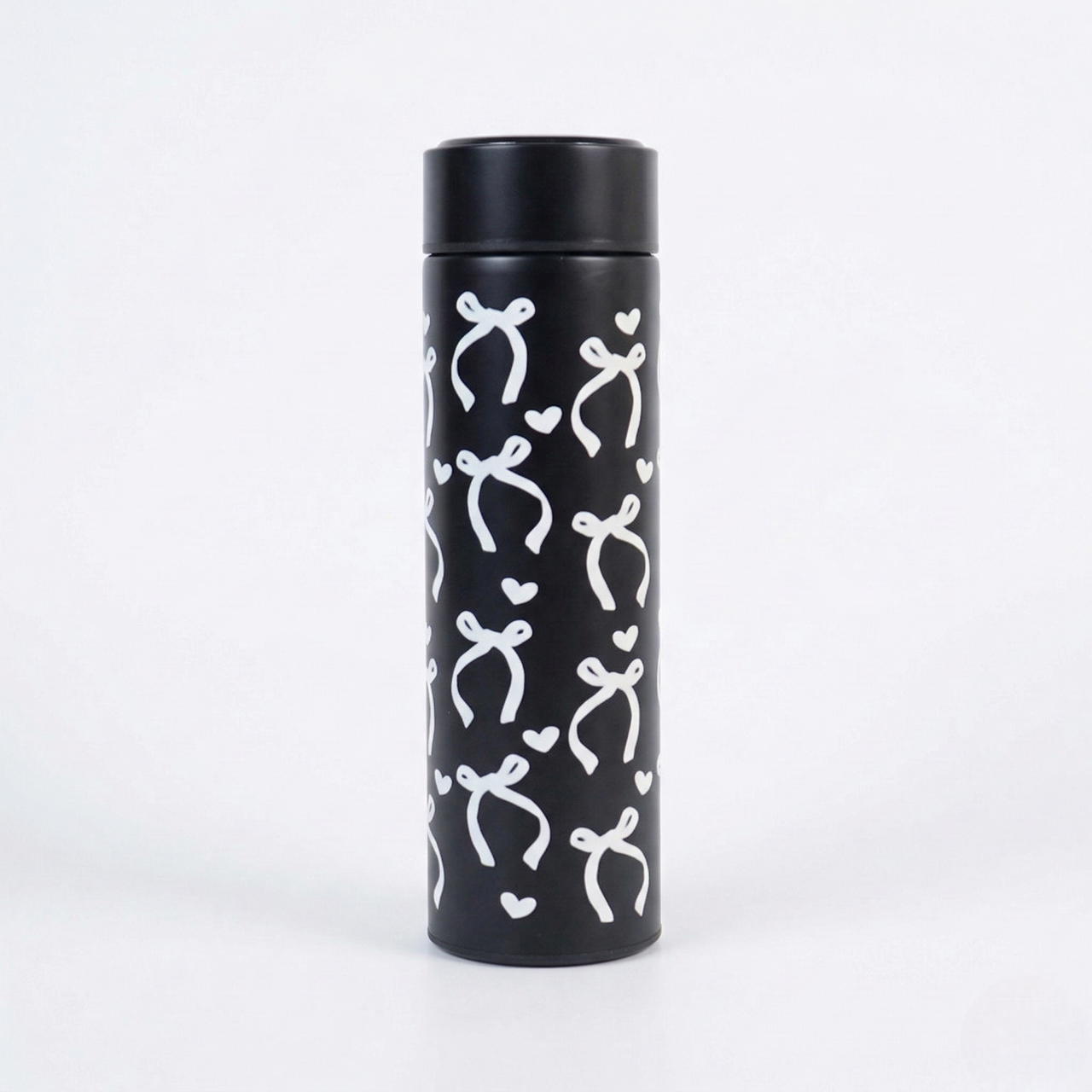 White Bow Design Stainless Steel Water Bottle