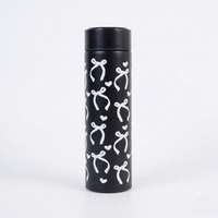 White Bow Design Stainless Steel Water Bottle