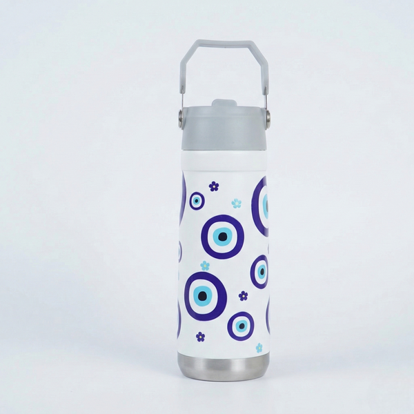 Blue Evil Eye Stainless Steel Water Bottle