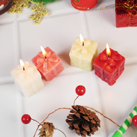 Pack of 4 Christmas Gift Box Candle