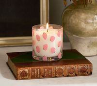 Strawberry Bliss Scented Candle in Glass Jar