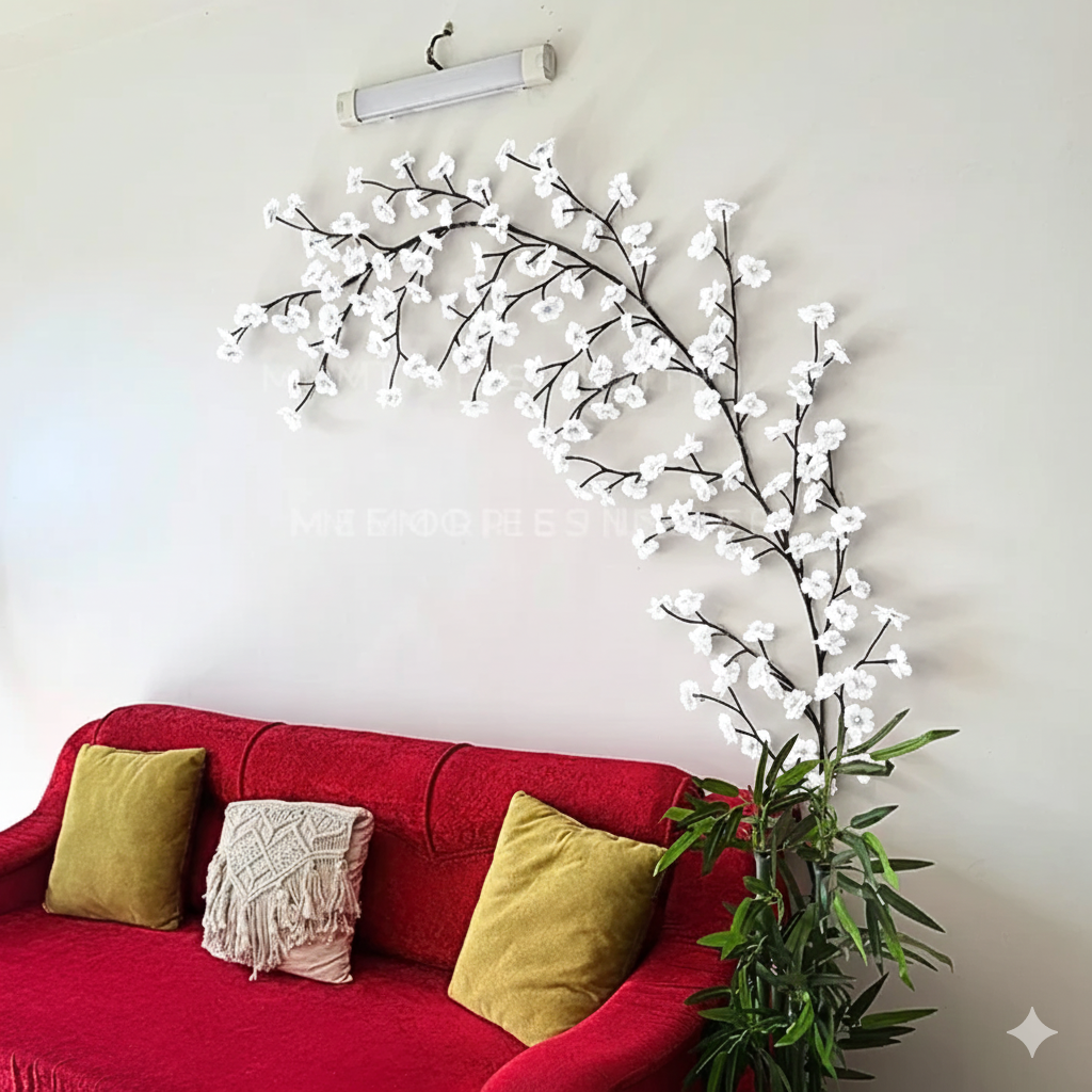 BRANCHLIGHT® WHITE CHERRY BLOSSOM TREE BRANCH LIGHTING