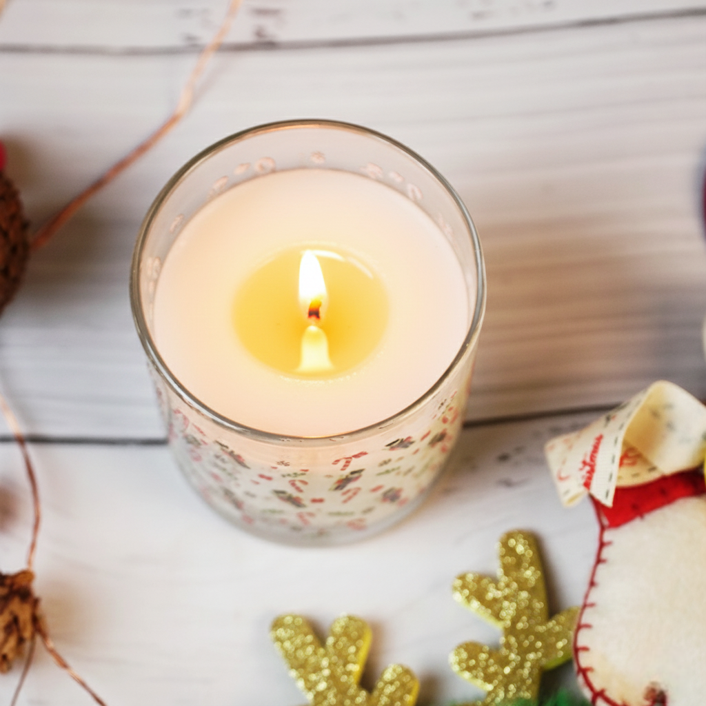 Set-3 Christmas Nutcracker Scented Glass Candles