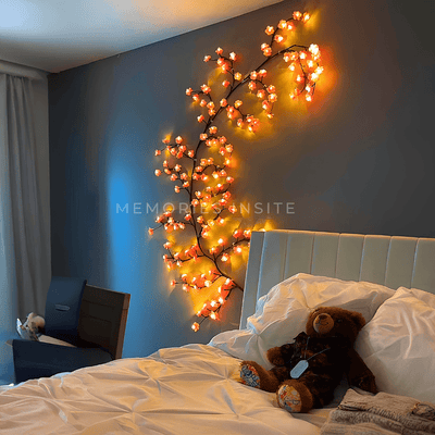 MEMORIES INSITE® BRANCH LIGHT CHERRY BLOSSOM TREE BRANCH LIGHTING - Memories InsitePINK - CHERRY BLOSSOM TREE BRANCH LIGHT 6 FEET