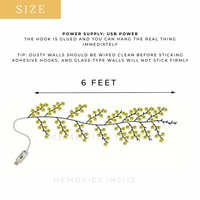 MEMORIES INSITE™ YELLOW ROSE TREE BRANCH WALL LIGHT