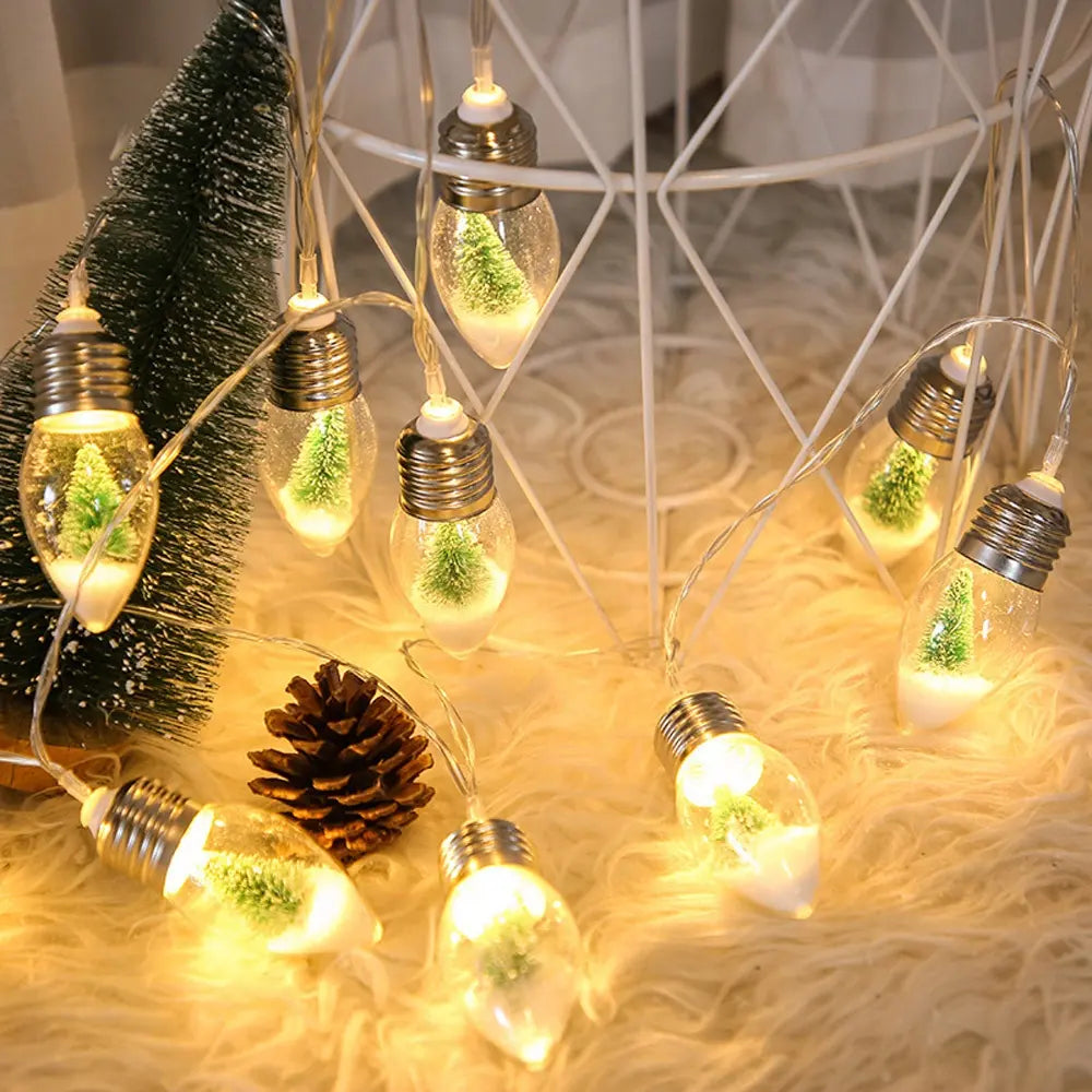 Christmas Tree Globe Patio string Lights