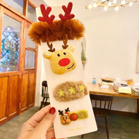 Festive Christmas Hair Clips & Accessories(Random Piece) | Santa, Reindeer & Christmas Tree Holiday Barrettes