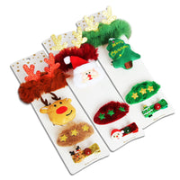 Festive Christmas Hair Clips & Accessories(Random Piece) | Santa, Reindeer & Christmas Tree Holiday Barrettes