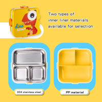 Personalized square stainless steel kids Bento Lunch Box