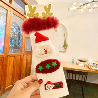 Festive Christmas Hair Clips & Accessories(Random Piece) | Santa, Reindeer & Christmas Tree Holiday Barrettes