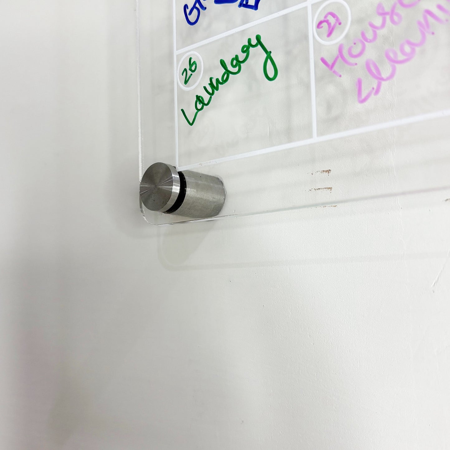 Acrylic Monthly Planner Board – Reusable Wall Organizer with Markers