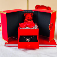 Luxury Surprise Gift Box with Roses & Teddy