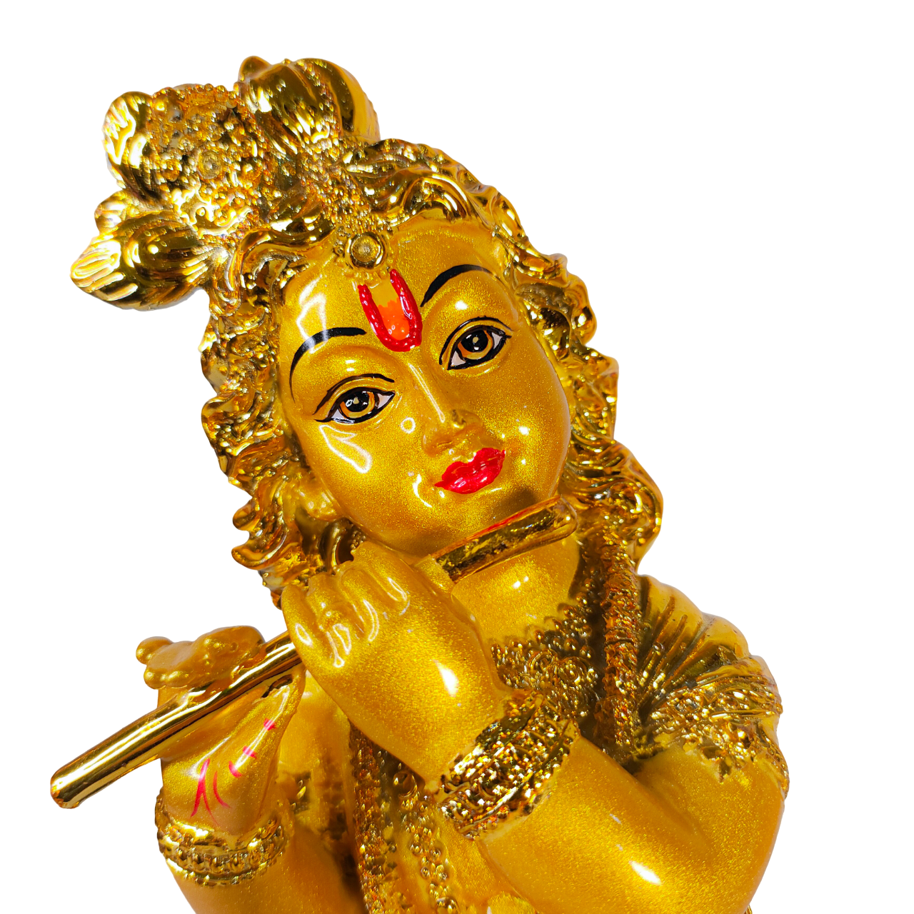 Krishna Idol Gold Plated Statue