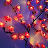 MEMORIES INSITE™BRANCH LIGHT PINK ROSE CHERRY BLOSSOM TREE BRANCH LIGHTING