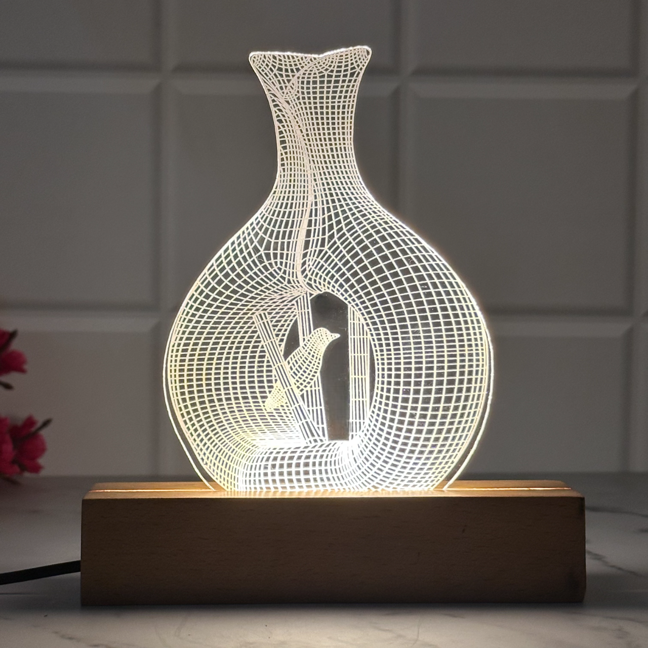 🌼 Birdsong Glow Lamp – Nature’s Light in a Delicate Design