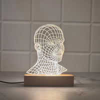 Human Glow 3D Lamp – Where Tech Meets Art